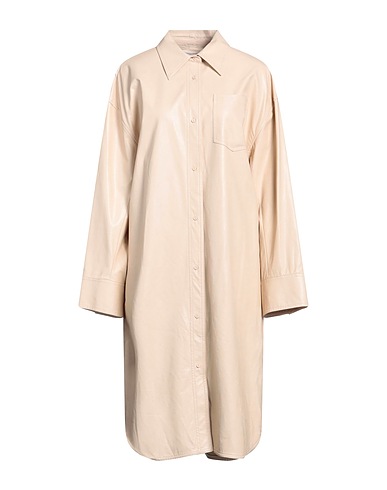 STAND STUDIO Midi dress Beige 50% Polyurethane, 50% Viscose