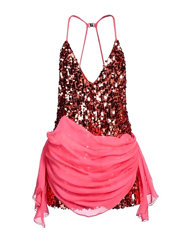 DSQUARED2 Vestito corto Fucsia 100% Poliestere, Seta