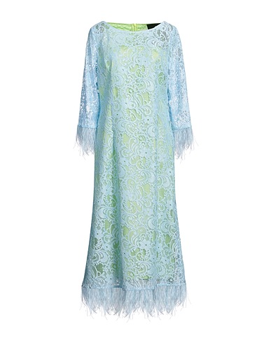 CLIPS Long dress Sky blue 100% Polyester