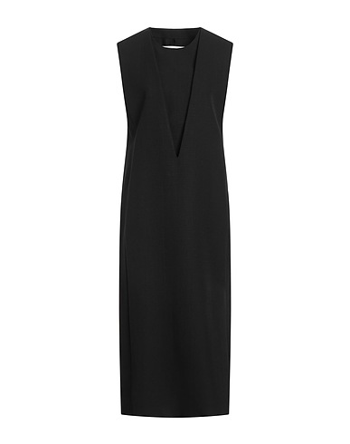 JIL SANDER エレガントドレス ブラック レーヨン 58% / シルク 42%