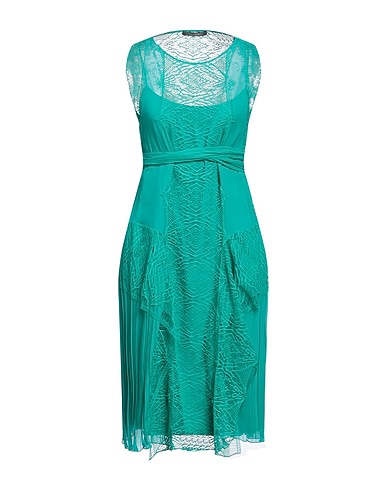 ALBERTA FERRETTI Midi dress Emerald green 100% Silk