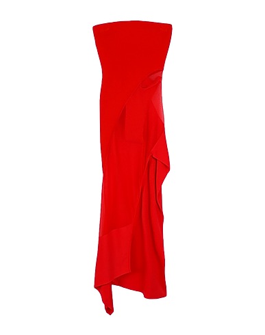 MUGLER Short dress Red 74% Viscose, 22% Polyamide, 4% Polyester