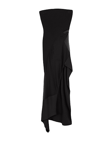 MUGLER Short dress Black 74% Viscose, 22% Polyamide, 4% Polyester