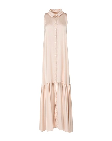 ANIYE BY Long dress Beige 96% Polyester, 4% Elastane