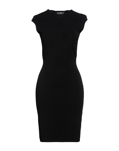 DSQUARED2 Sheath dress Black 83% Viscose, 17% Polyester