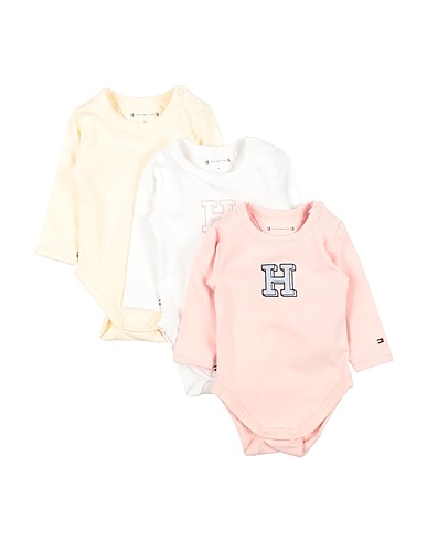TOMMY HILFIGER Baby bodysuit Pink 93% Cotton, 7% Elastane