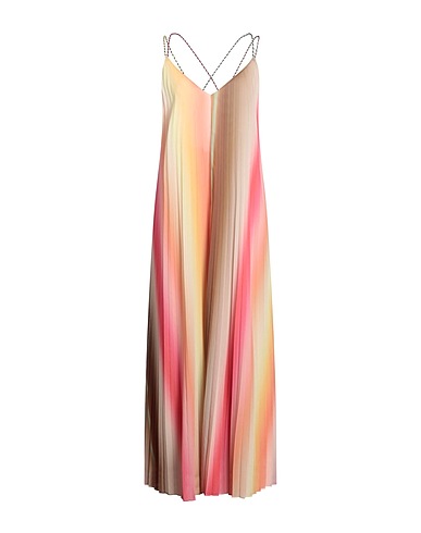 MAISON SCOTCH Midi dress Pastel yellow 100% Recycled polyester