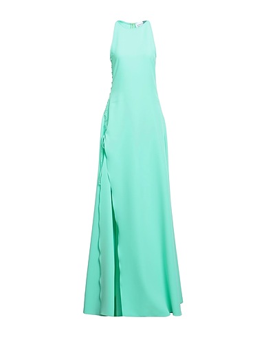 STEFANO DE LELLIS Long dress Light green 96% PES - Polyethersulfone, 4% Elastane