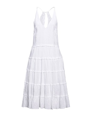 120% LINO Midi dress White 100% Linen