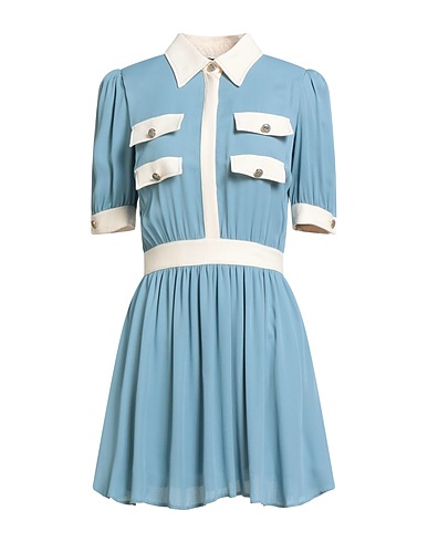 ELISABETTA FRANCHI Short dress Light blue 100% Viscose