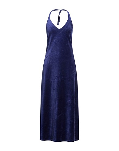 MA PETITE PLAGE Long dress Navy blue 80% Cotton, 20% Polyester