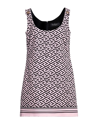 VERSACE Short dress Pink 90% Polyester, 10% Elastane