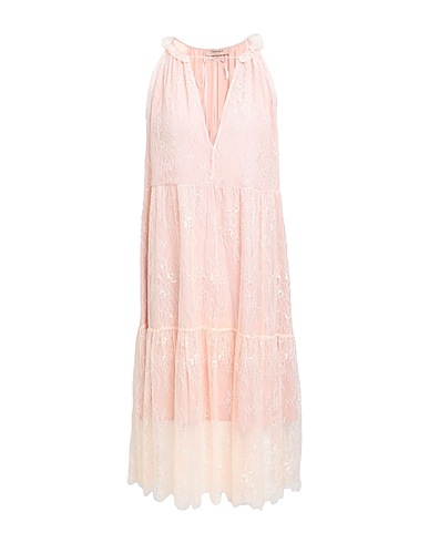 TWINSET Midi dress Blush 100% Polyamide, Polyester