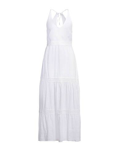 120% LINO Long dress White 100% Linen