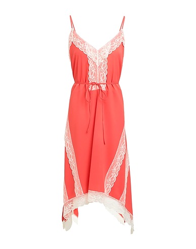 TWINSET Midi dress Coral 100% Polyester
