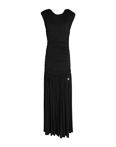 GAëLLE Paris Long dress Black 90% Viscose, 10% Elastane