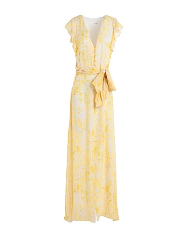 PATRIZIA PEPE Long dress Pastel yellow 100% Viscose