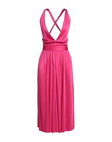 P.A.R.O.S.H. Vestito midi Fucsia 80% Acetato, 20% Poliestere