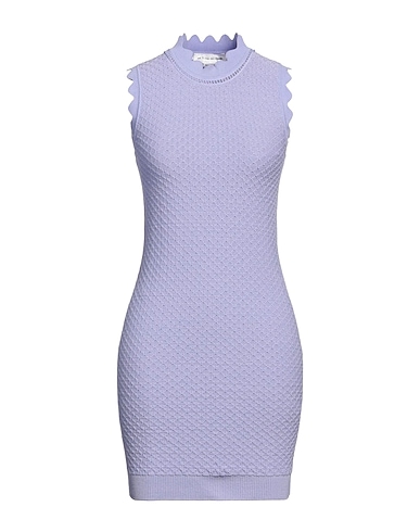 VICTORIA BECKHAM Sheath dress LILLA 82% Cotton, 12% Viscose, 4% Elastane, 2% Polyester