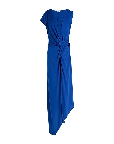 ALESSANDRO VIGILANTE Langes Kleid Blau 88% Polyester, 12% Elastan