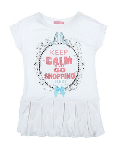 LIU •JO Vestido para bebé  White 62% Polyester, 33% Viscose, 5% Elastane