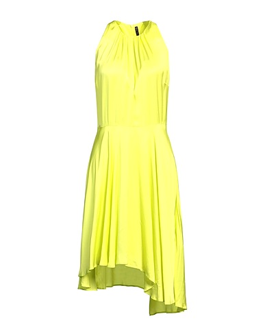 MANILA GRACE Vestito midi Verde lime 100% Viscosa