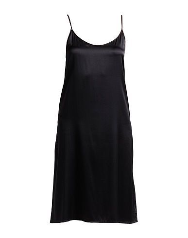 MAX & MOI Midi-Kleid Schwarz 95% Seide, 5% Elastan