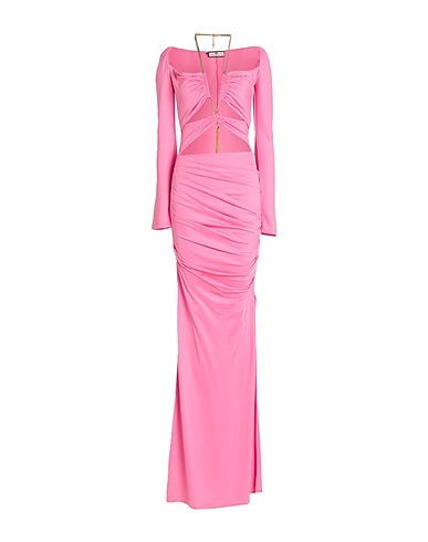 ELISABETTA FRANCHI Long dress RED CARPET Pink 95% Viscose, 5% Elastane