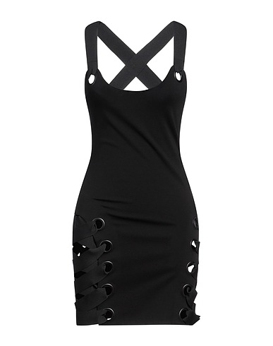 CHRISTOPHER KANE Kurzes Kleid Schwarz 69% Viskose, 25% Polyamid, 6% Elastan, Rayon
