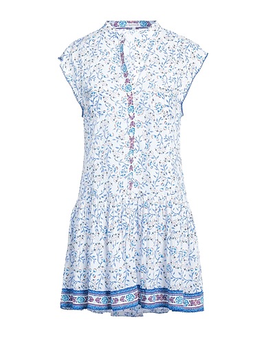 POUPETTE ST BARTH Kurzes Kleid Blau 100% Viskose