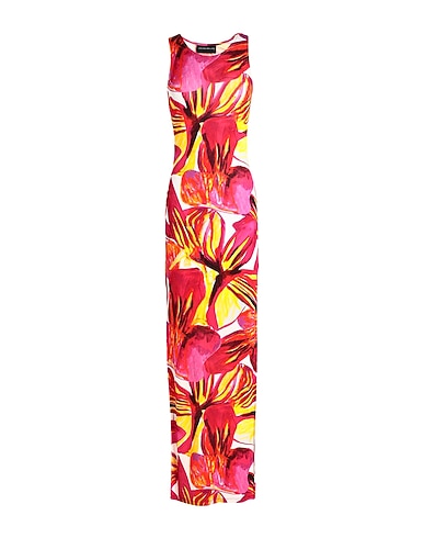 LOUISA BALLOU Robe longue 90% Viscose, 10% Élasthanne