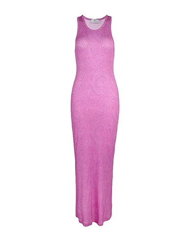 ETRO Long dress Pink 79% Viscose, 17% Metallic fiber, 4% Elastane
