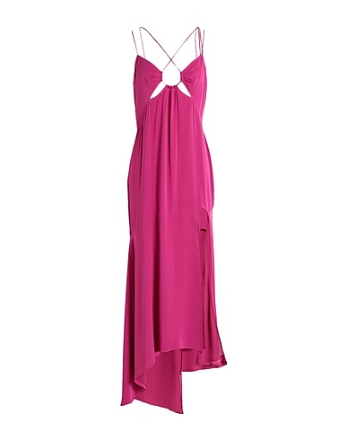 THE ANDAMANE Midi dress Garnet 96% Silk, 4% Elastane