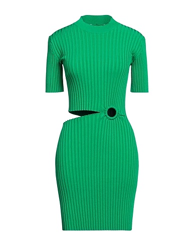 STELLA McCARTNEY Sheath dress Green 83% Viscose, 17% Polyester