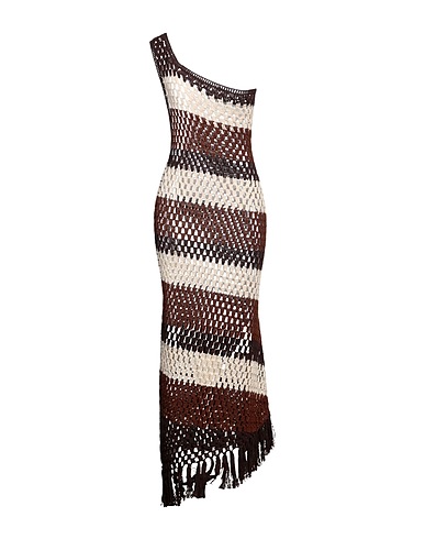DODO BAR OR Long dress Chocolate brown 100% Cotton