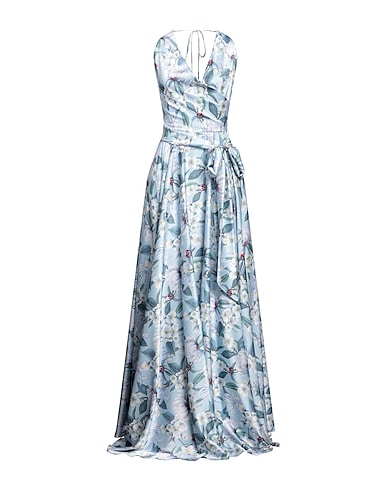 GIADA CURTI RESORT Long dress Sky blue 100% Polyester