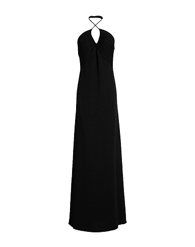 PROENZA SCHOULER Long dress Black 58% Cotton, 15% Viscose, 15% Linen, 8% Polyamide, 4% Polyester