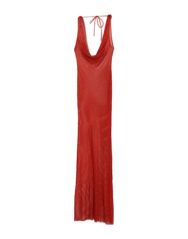 GIUSEPPE DI MORABITO Long dress Orange 100% Polyamide, Elastane