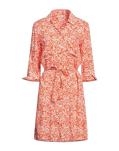 HEIDI KLEIN Vestito chemisier Arancione 100% Viscosa