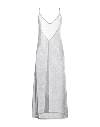 THE NINA STUDIO Vestito midi Argento 100% Poliestere