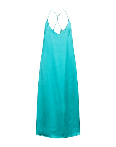 THE NINA STUDIO Vestito midi Turchese 100% Poliestere