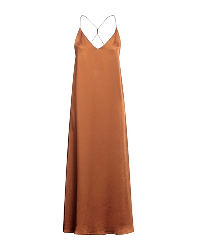 THE NINA STUDIO Midi dress Brown 100% Polyester