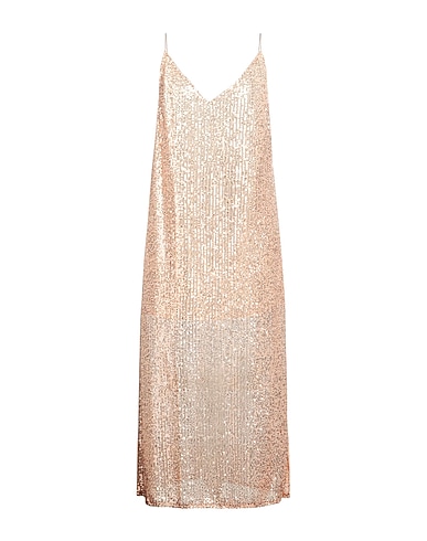 THE NINA STUDIO Midi dress Beige 100% Polyester