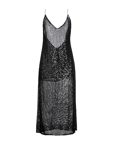 THE NINA STUDIO Midi dress Black 100% Polyester