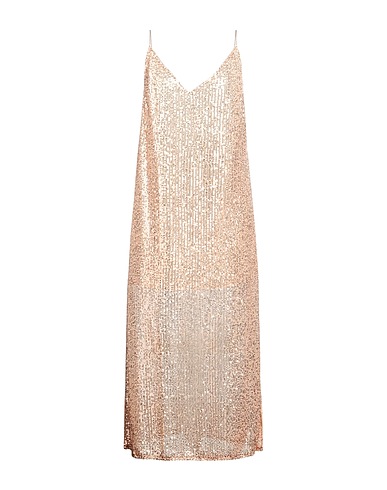 THE NINA STUDIO Robe à paillettes BEIGE 100% Polyester