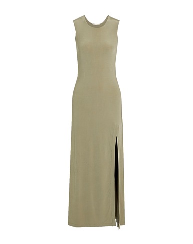 BITE STUDIOS Long dress Sage green 95% Rayon, 5% Elastane