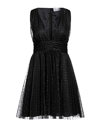 REDValentino Pleated dress Black 100% Polyamide