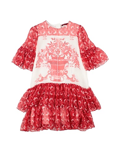 DOLCE&GABBANA Dress Burgundy 100% Silk