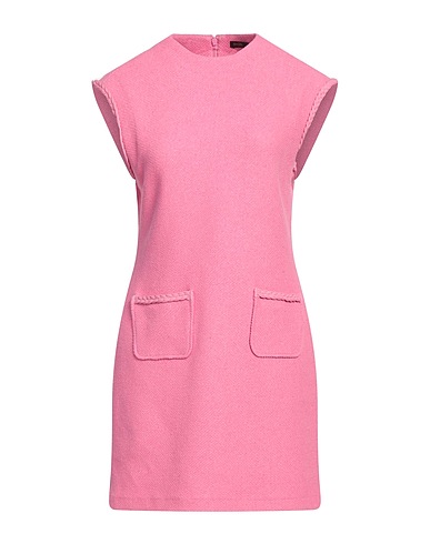 MAJE Sheath dress Fuchsia 49% Polyester, 46% Cotton, 4% Other Fibres, 1% Elastane