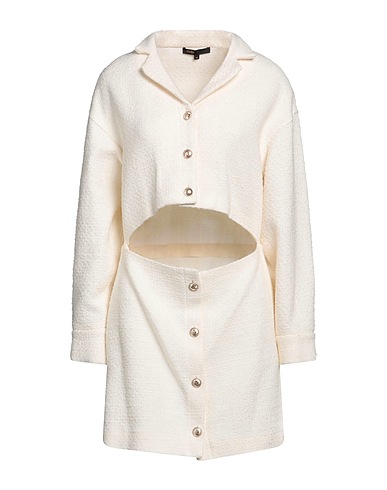 MAJE Blazer dress Cream 37% Acrylic, 33% Wool, 18% Polyester, 10% Cotton, 2% Viscose